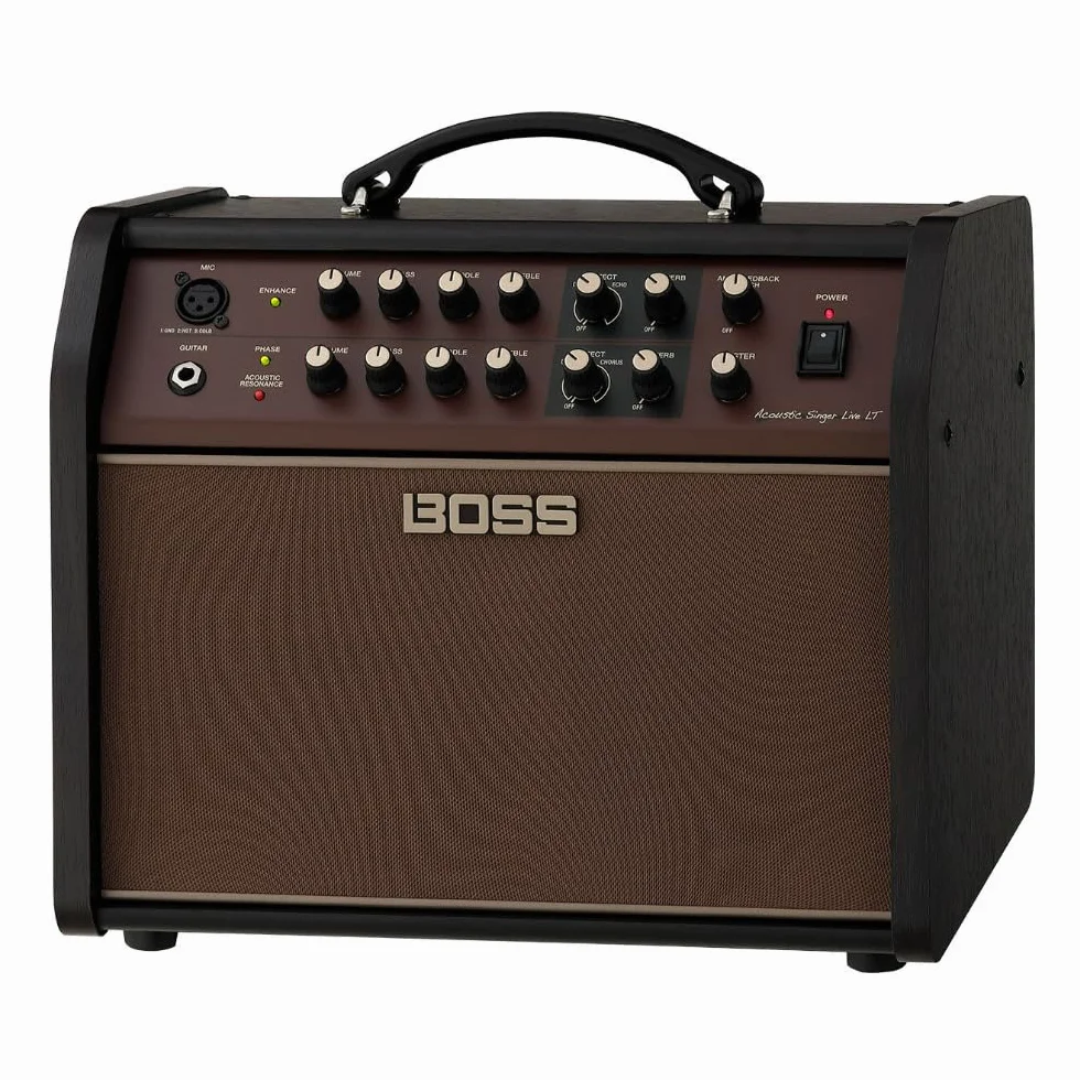 BOSS Acoustic Singer Live LT ACS-LIVE LT Akustischer Gitarren- und Gesangsverstärker für elektroakustische Gitarre und Gesangsmikrofon