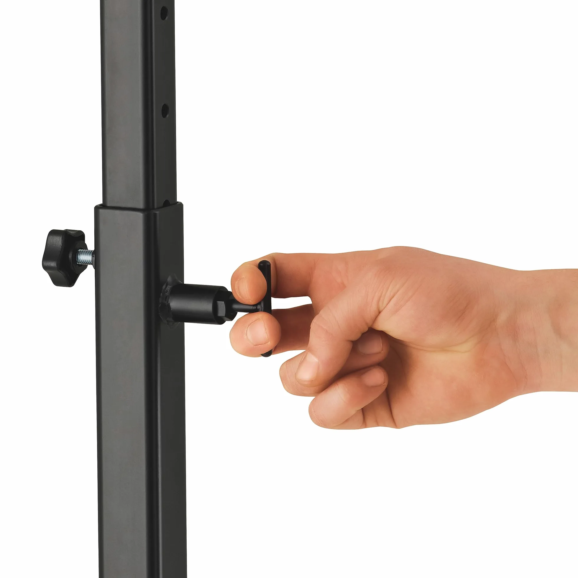 Sonic Energy Gong Ständer – Zubehör für Gongs und Tam Tams bis 101 cm – Höhenverstellbar bis 205 cm – Pulverbeschichteter Stahl, schwarz (TMGS-2)