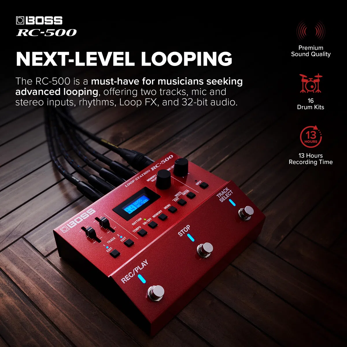 Boss RC-500 Dual Track Gitarreneffektpedal