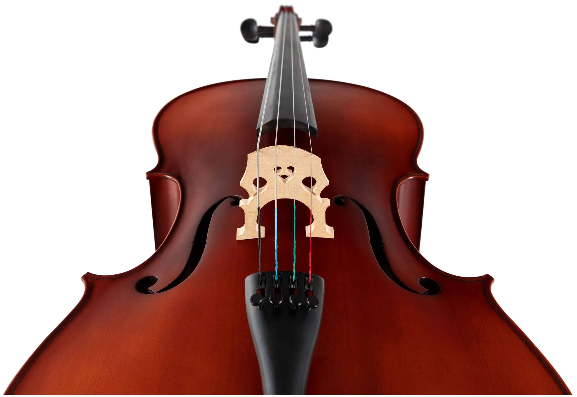 Classic Cantabile Brioso Cello 3/4 Set (3/4 Violoncello, Decke aus massivem Fichtenholz, Boden & Zargen aus geflammtem Ahorn, inkl. Trolley-Leichtkoffer und Bogen)