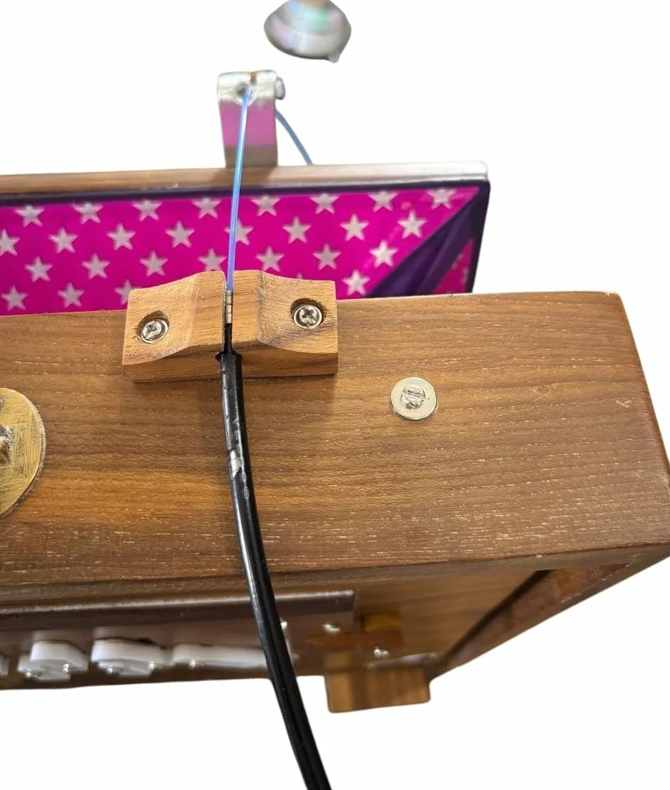 Shruti Box aus reinem Teakholz, groß, 40,6 x 30,5 x 7,6 cm, mit Fußpedal, abgestimmt auf 432 Hz