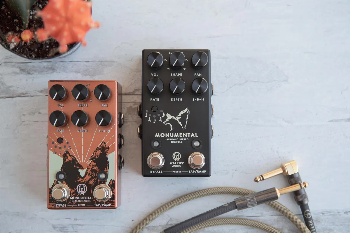 Walrus Audio Monumental Orange Stereo Harmonic Tap Tremolo - Effektgrät für Gitarren