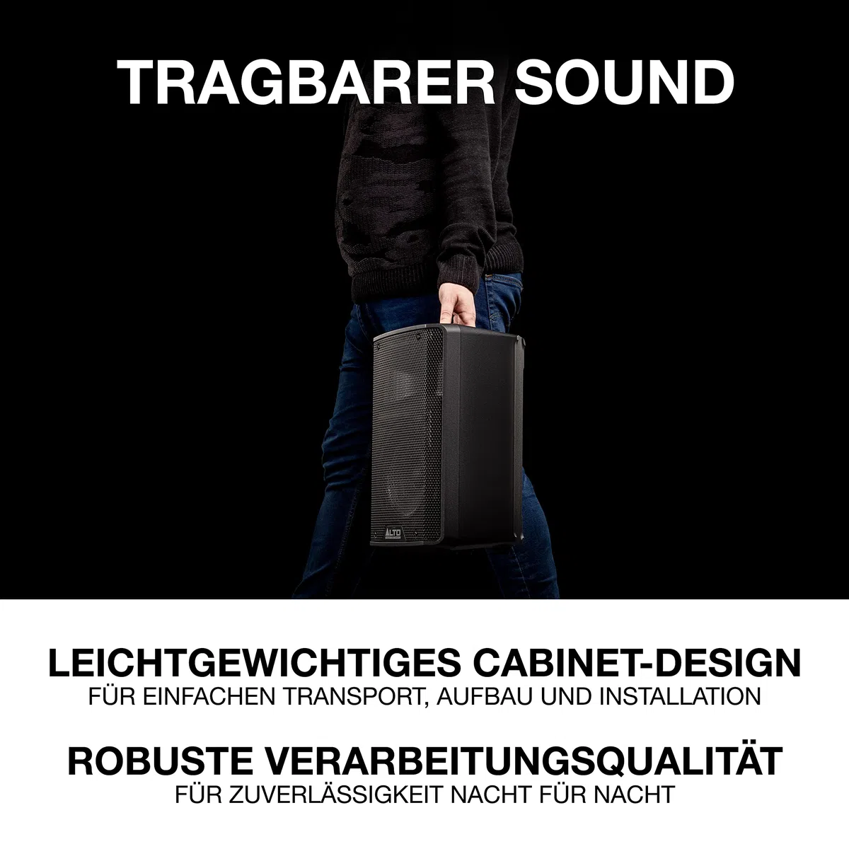 ALTO TX310-350W Aktiver PA-Lautsprecher mit 10" Tieftöner für Mobile DJs und Musiker, Kleine auftrittsorte, Feiern und Sport-Events