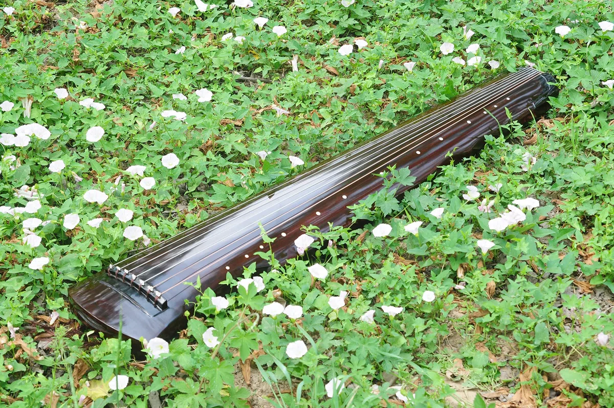 LANDTOM Einsteiger Paulownia-Holz Fuxi-Stil Guqin für Anfänger (braun)