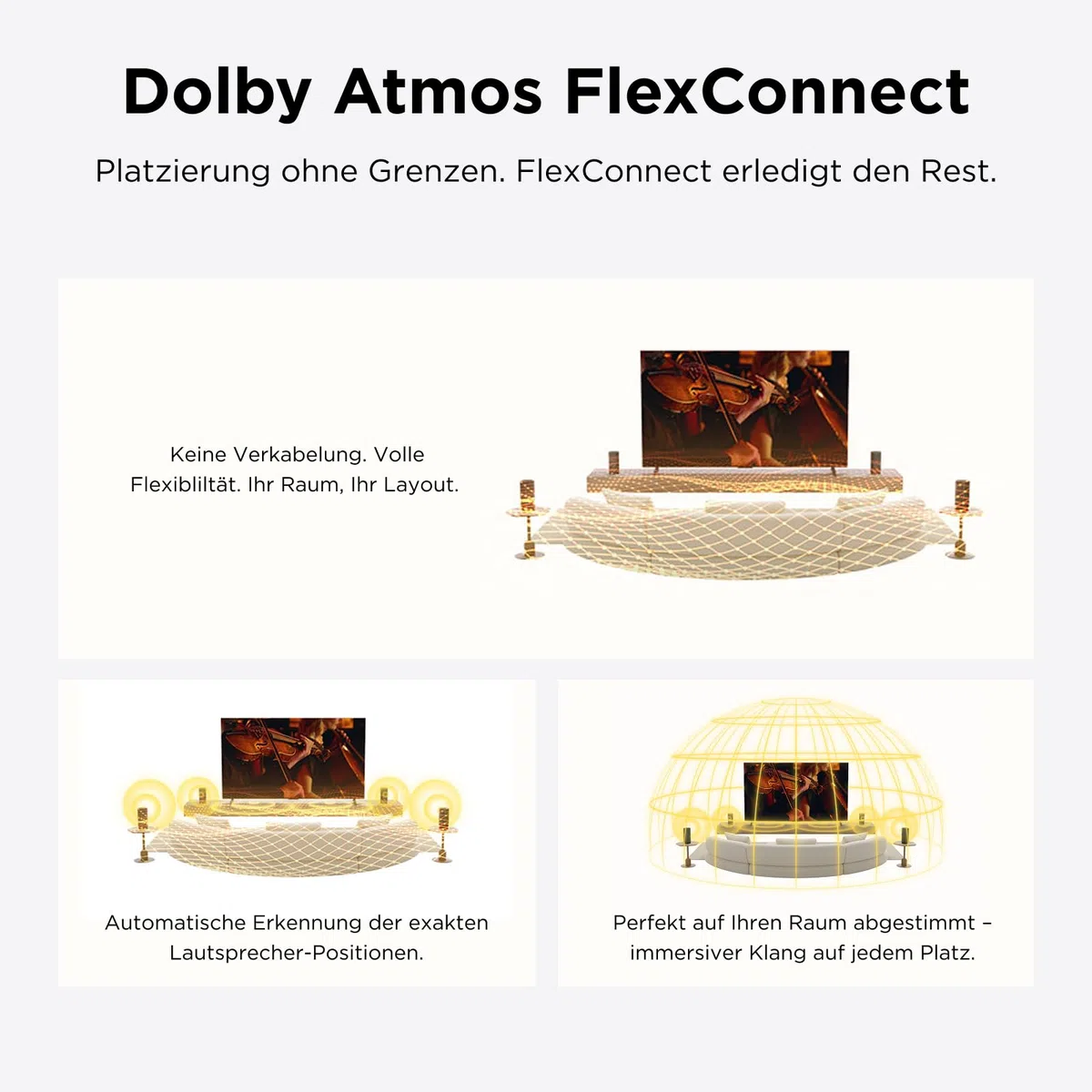 TCL Z100 Kabelloser Subwoofer für Immersiven 3D Heimkino-Sound, Dolby Atmos & Tiefer Bass - Ergänzung Z100 Speaker erforderlich - Platzsparendes Design & Flexible Platzierung