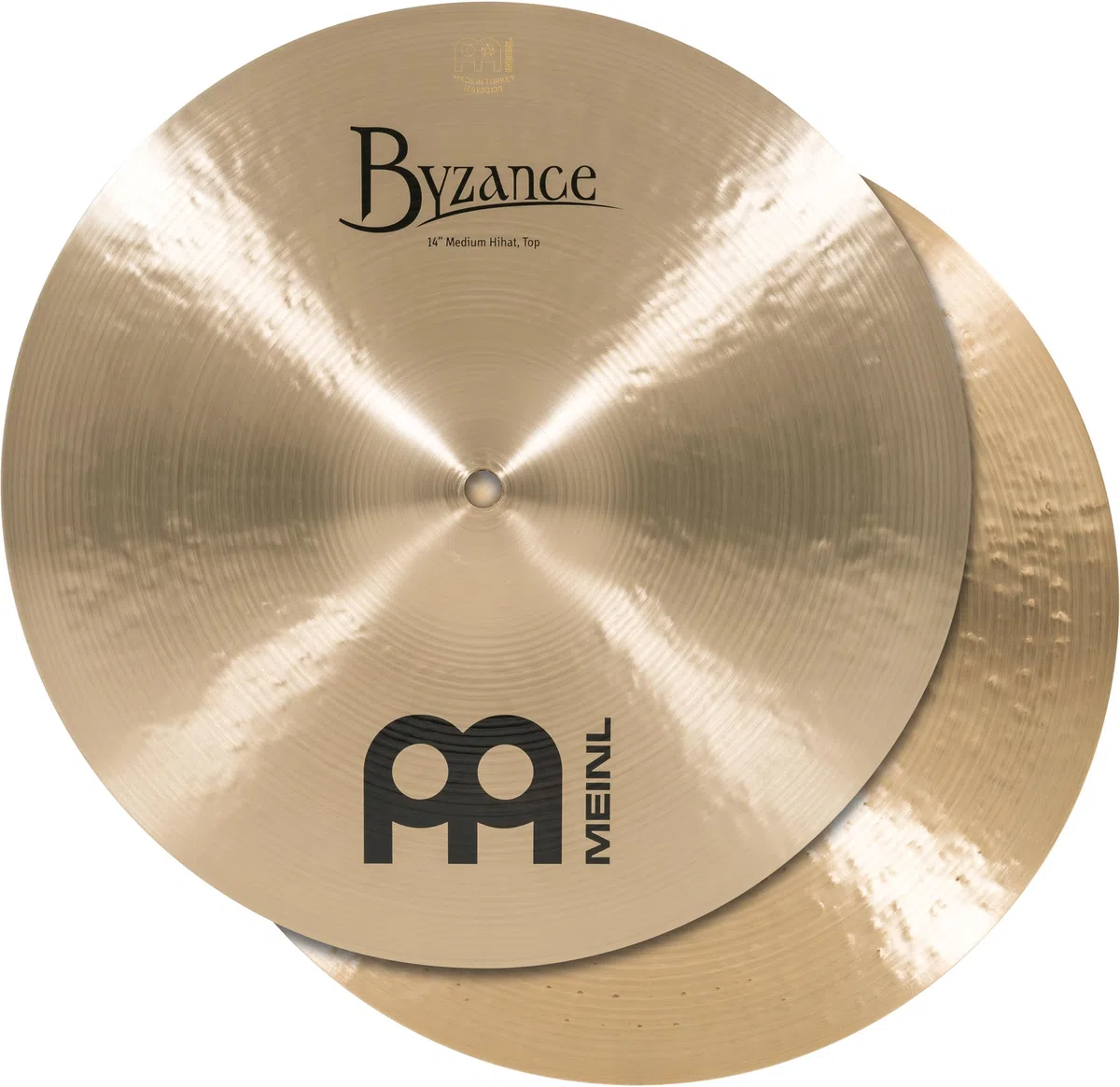 Meinl Byzance Medium HiHat 14" B14MH, Traditional Finish
