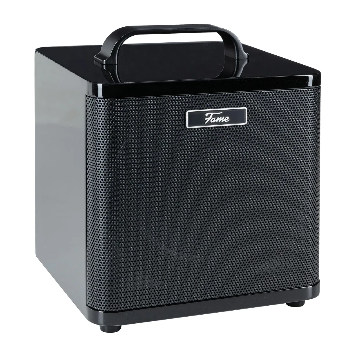 Fame AG-40A Akustikgitarren Verstärker, 40 Watt, 2 Kanäle, Integrierter Reverb, Bluetooth-Schnittstelle, Akkubetrieb