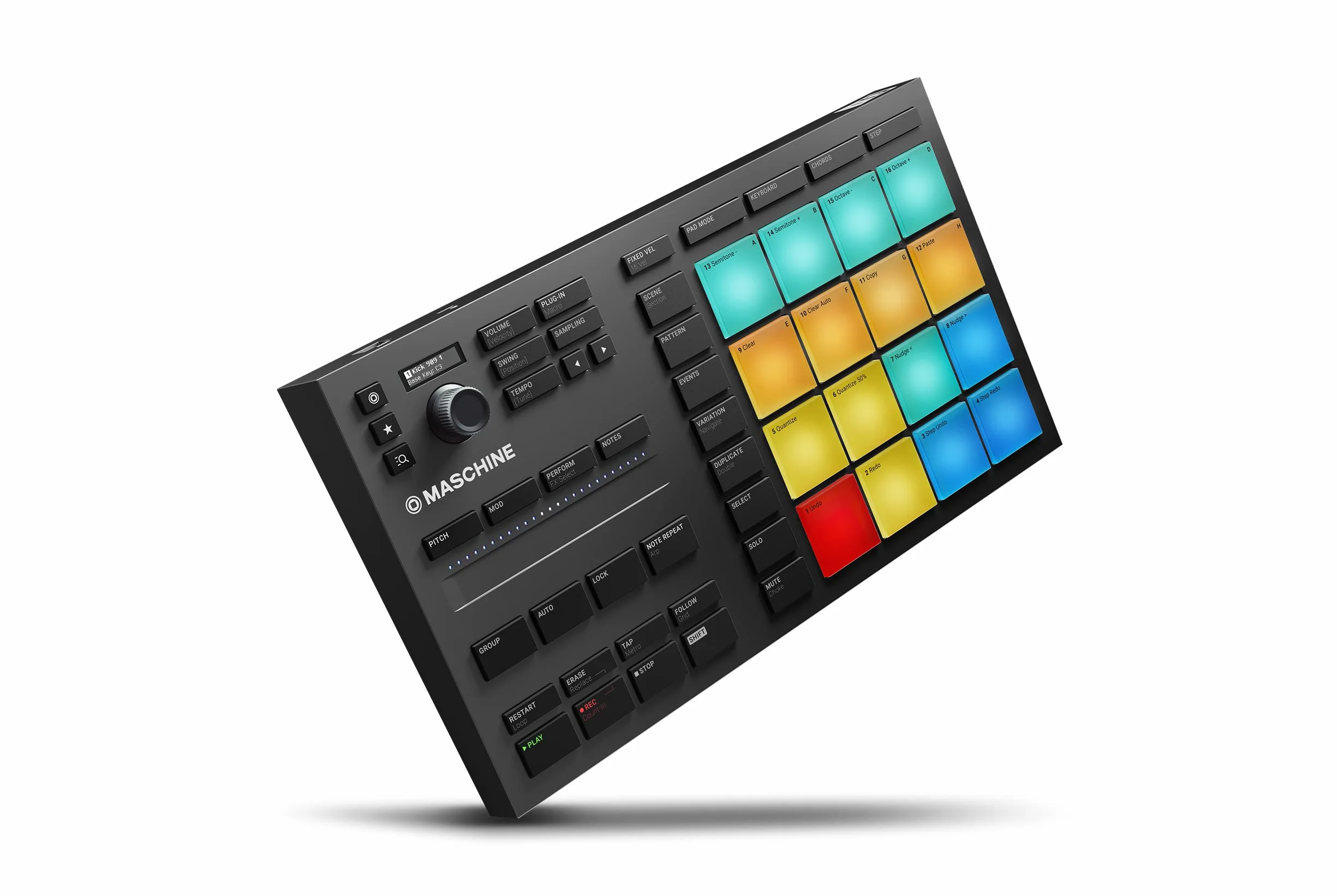 Native Instruments Maschine Mikro Mk3, USB MIDI Controller Drum Pad mit 16 Pads und Massive, Monark & Reaktor Prism Software. Inklusive 1.6 GB Keyboard Factory Selection Samples