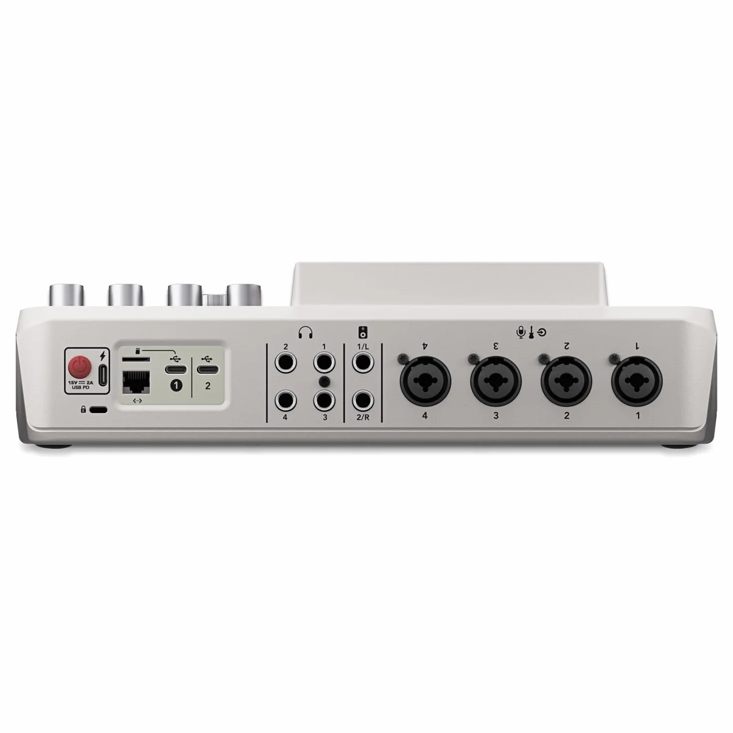 Rode Rodecaster Pro II Audio Production Studio Podcast Station Weiss + Rode Podmic Weiss Mikrofon + keepdrum XLR-Kabel